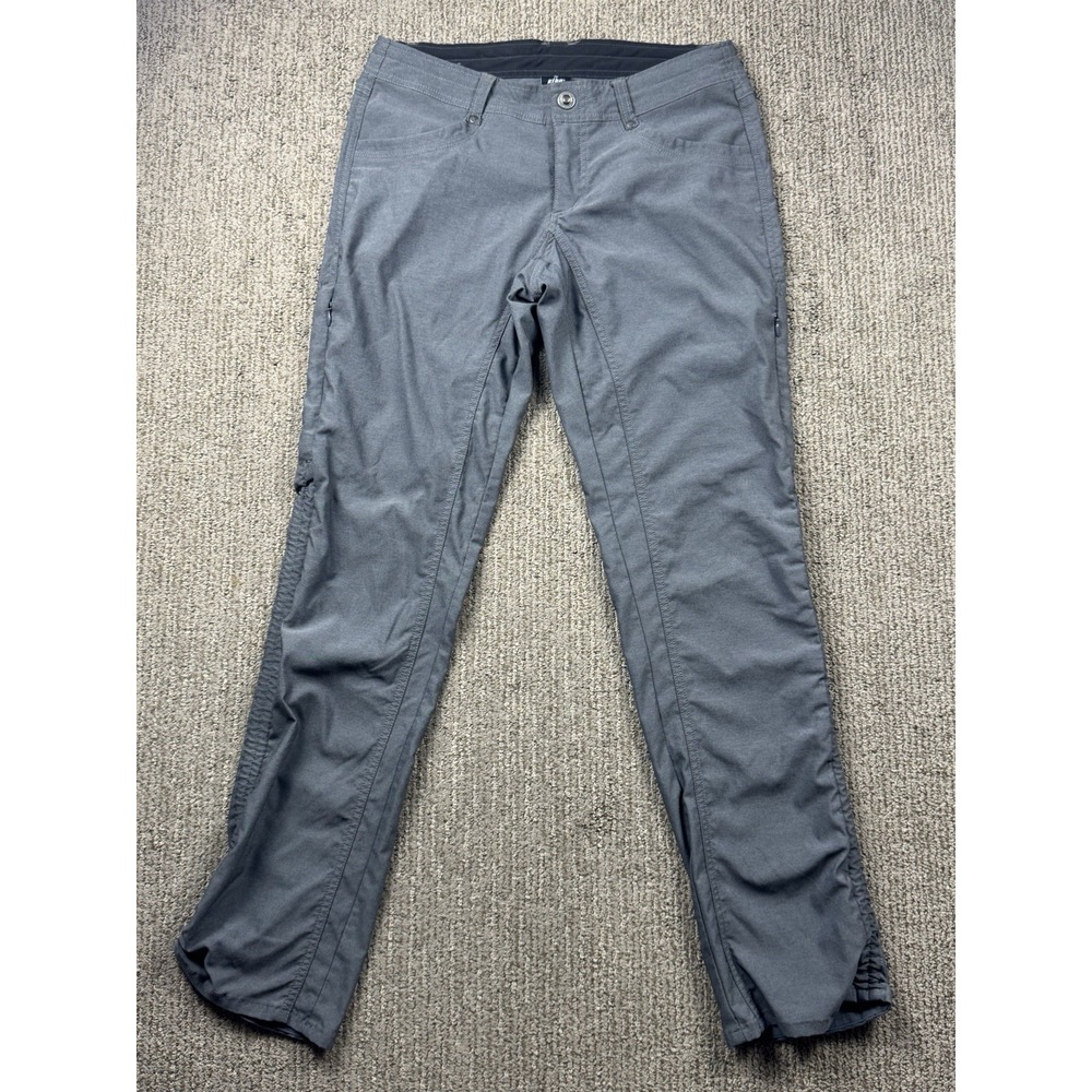 Kuhl Womens 6 Reg Trekr Pant Outdoor Hiking Casual Travel Drawstring Grey